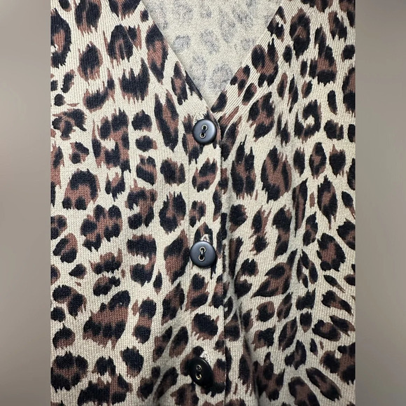 192. Apt. 9 Animal Print Sweater Top - Picture 6 of 12